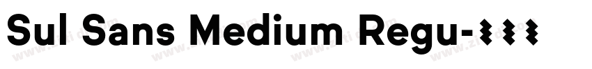 Sul Sans Medium Regu字体转换